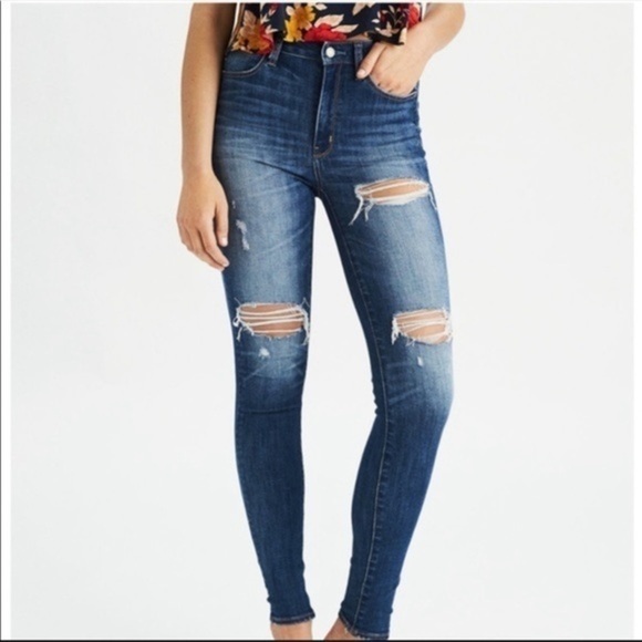 American Eagle Super Hi-Rise Jeggings 2 - Picture 1 of 9
